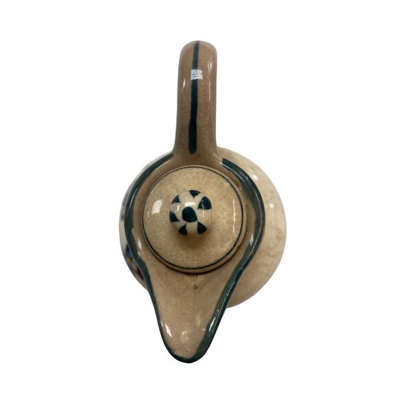 Vintage L & M Inc Oil Pitcher Cruet & Lid Dancing Dutch Figures - Picture 5 of 11